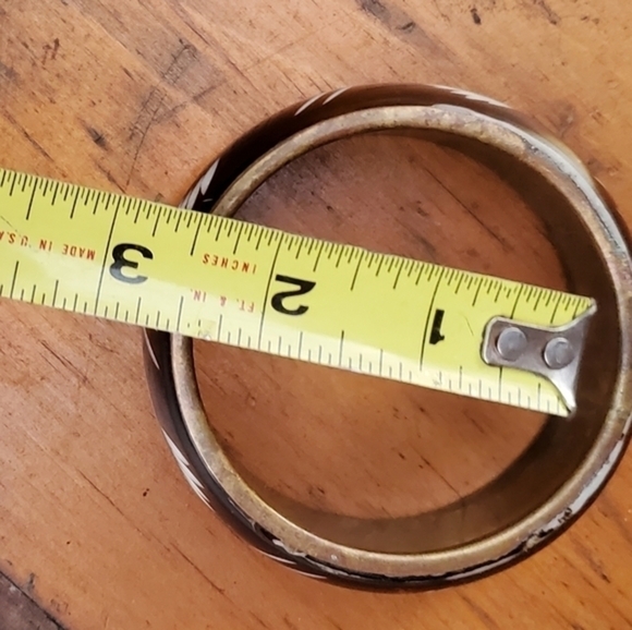 VTG Etched enamel bracelet - Picture 3 of 3